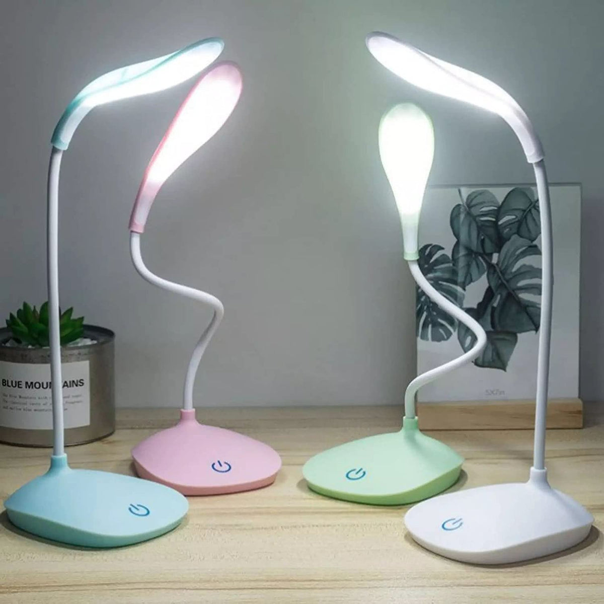 Smart Touch LED Desk Lamp with 3-Level Brightness & Flexible Gooseneck for Reading & Study